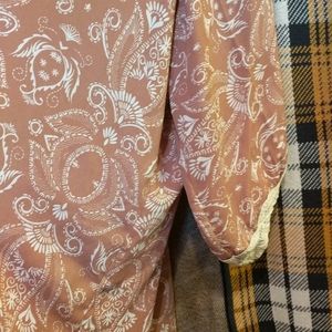 2XL Kimono Jacket Blush Pink with Lace